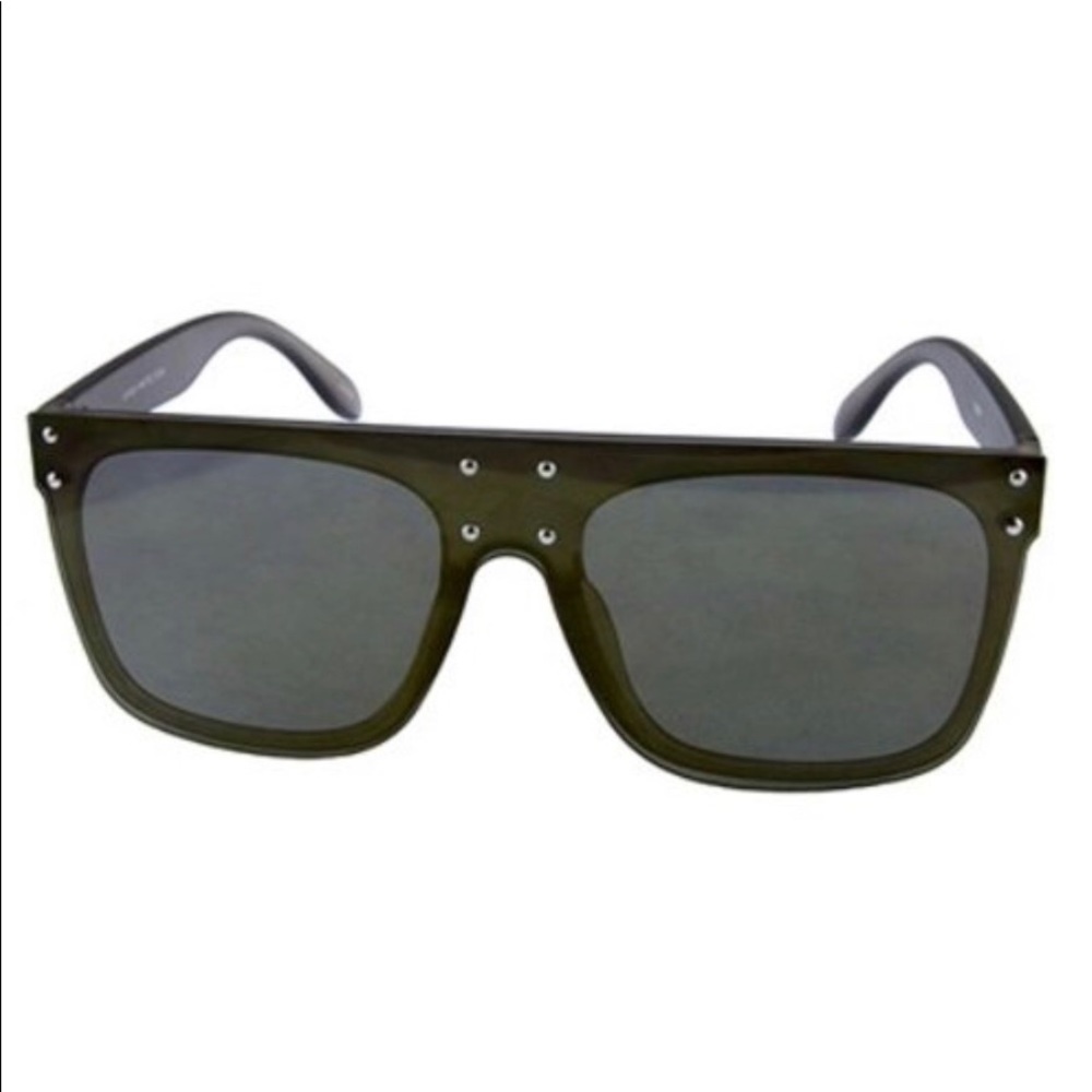 Brown Flat Edge Sunglasses